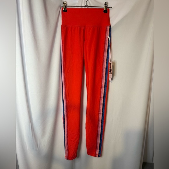Spiritual Gangster Red and Blue High-Waisted Leggings - Picture 2 of 5